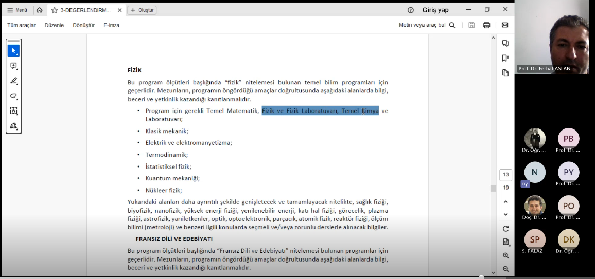 İç ve Dış Paydaş Toplantıları